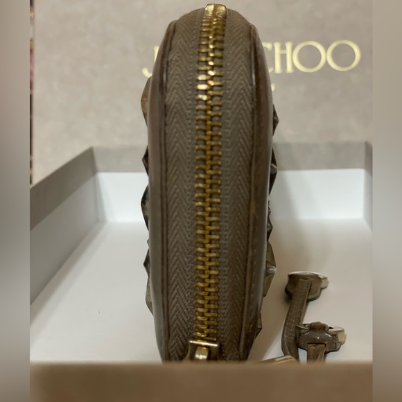 Jimmy Choo Filipa Star Studded Zip Around Long Wallet - Picture 6 of 10